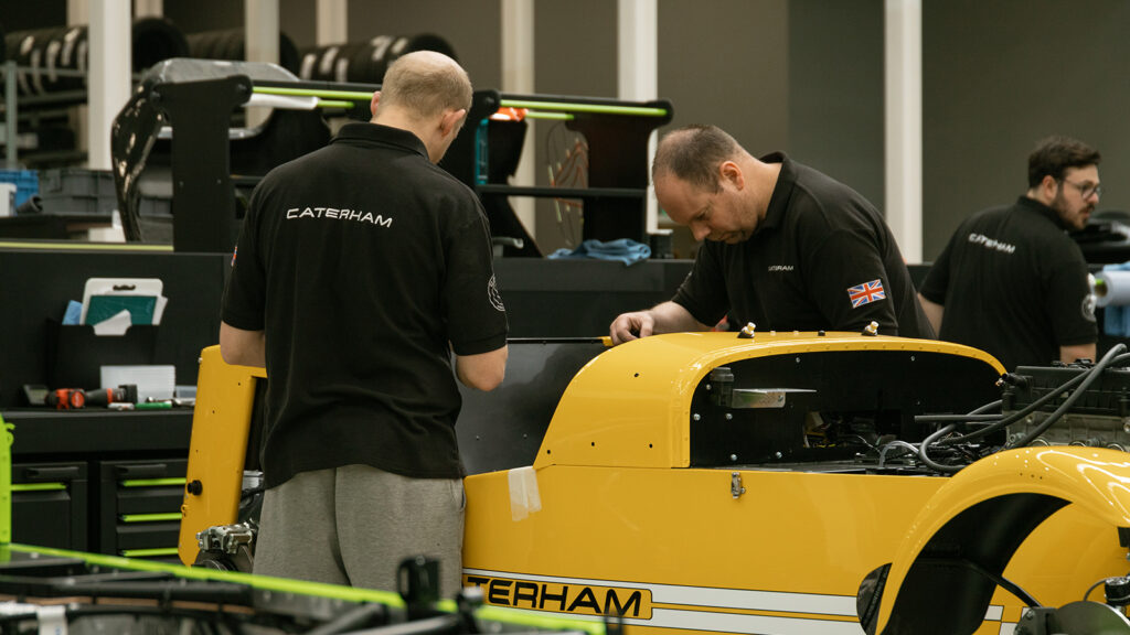 Workers are Caterham's new HQ in Dartford